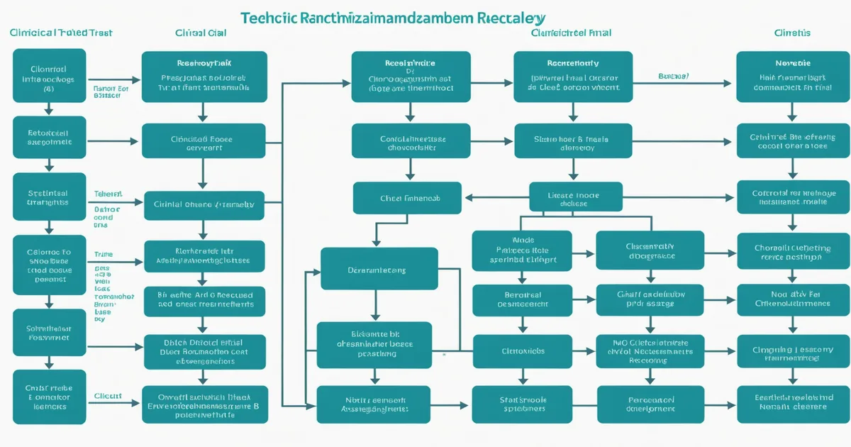 IWRS randomization flow diagram showing stratification tree for Phase II clinical trial