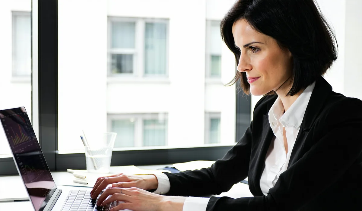 Clinical data manager reviewing study workflow on a monitoring dashboard